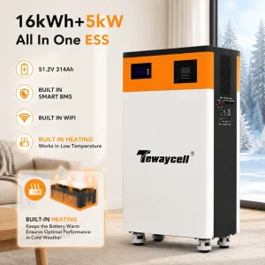 16kWh 5kW 51.2V 314Ah LiFePO4