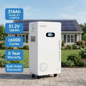 16kWh Energy Storage Powerwall 51.2V 314Ah Lithium Iron Phosphate Battery Off Grid Hybrid Solar Energy System