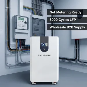 16kWh LFP Solar Battery 51.2V 314Ah Net Metering Ready 8000 Cycles Home Energy Storage System 48V