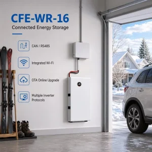 16kWh LiFePO4 Split Battery 51.2V 314Ah Home Power Wall System Solar Storage 6000 Cycles CAN Compatible Growatt Solis ESS