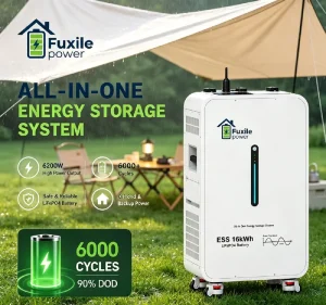 16kWh LiFePO4 Stackable Energy Storage System 10-20kW Pure Sine Wave Solar Battery MPPT Controller Hybrid/Off-Grid Home