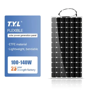 17.1% Small Thin Film Flexible Solar Panels 100W 120W ETFE Portable 2kg Lightweight 5-Year Warranty