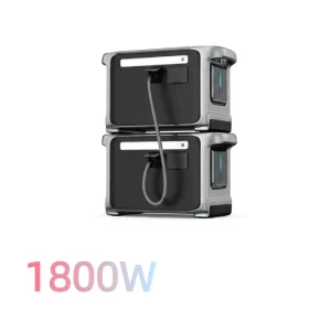 1800W Portable Power Station 1150Wh LiFePO4 Battery Small Silent Solar Generator for Outdoor Camping Home