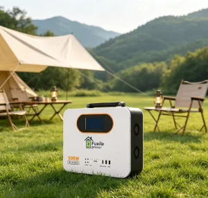 1kWh Portable Power Station 500W Pure Sine Wave LiFePO4 Solar Generator MPPT Charger DC/AC Type-C USB Output for Camping