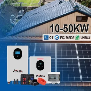 1kw 3kw 5kw 10kw 15kw 20kw 30KW 离网混合太阳能发电系统家用太阳能电池板套件3000W 5000W 太阳能电池