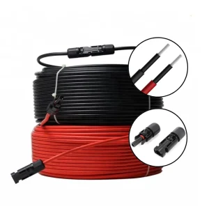 太阳能电池板光伏延长电缆，1m 2m 3m 5m 10m 20m，4mm² 6mm²，10AWG，带连接器