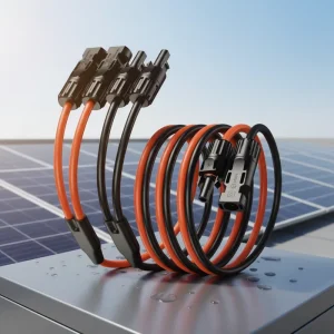 2 in 1 PV Y Branch Parallel Solar Cable Connector 12AWG 4mm2 1000V Male to Female for Photovoltaic System