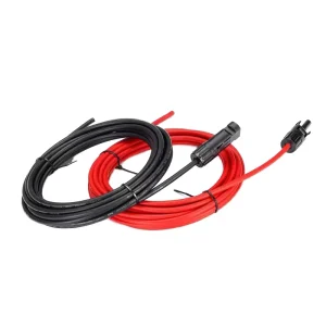 2.5-4/6 Square Photovoltaic Cable Copper Contact Solar Module Extension Cable for Connector 1P IP67 1000V