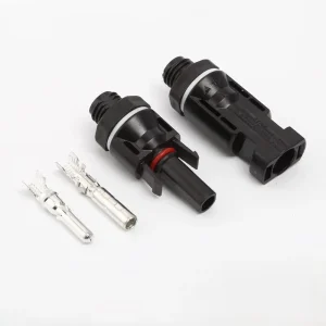 光伏连接器防水型 2.5mm² 4mm² 6mm² 30A 1000V 太阳能直流光伏板电缆 太阳能光伏系统防逆流连接器