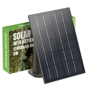 20000mAh Solar Panel for Trail Tactacam Moultrie SPYPOINT 6V/12V 8W Rechargeable Lithium Hunting Camera Battery