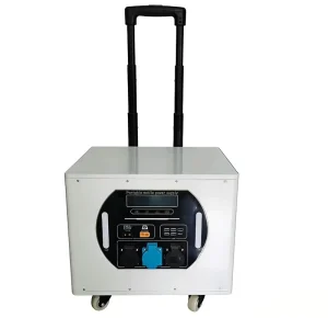 2000W Portable Power Station 1536-2636Wh LiFePO4 Solar Generator MPPT External Battery Trolley Bag Fast Charging Backup for