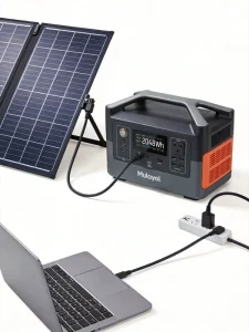 2000W Portable Power Station 2048Wh LFP Battery Solar Generator 3000+ Cycles MPPT Solar Charging PD 100W Pure Sine Wave