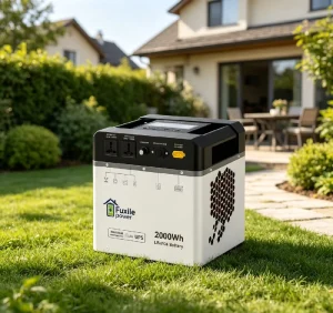 2000Wh Portable Solar Power Station 1000W Continuous 2000W Peak LiFePO4 Battery Generator Pure Sine Wave Multiple Output