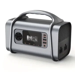 200W 296Wh Portable Solar Generator Power Source with Multi-functional Output Ports for Outdoor Camping and Backup