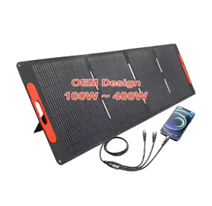 200W Folding Portable Solar Panel Charger for Solar Generators and Power Stations