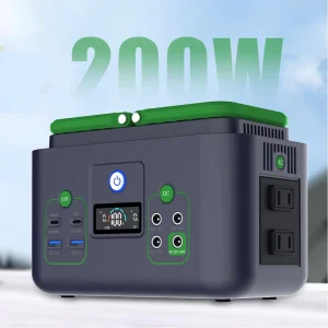 200W LiFePO4 Battery Camping Outdoor Generator Portable Power Station Charging Solar Panels Bank