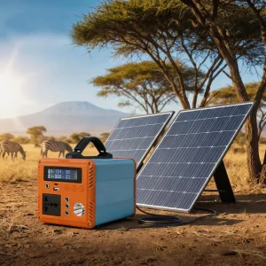200W Portable Power Station with Solar Panel Modified Sine Wave Solar Generator for Outdoor Camping Home Emergency