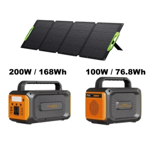 200W Solar Power Station Lead-Acid Battery 110V 220V Portable Generator System Solar Panel Music Speaker Flashlight LED Lighting