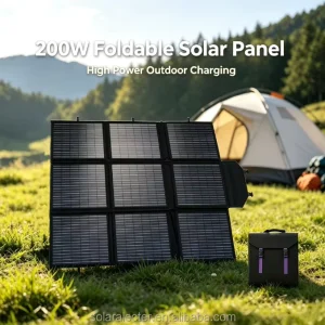 200W Waterproof Foldable Solar Panel Portable Outdoor Charger for Power Station Camping Hiking Emergency Use