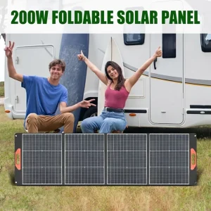 200W Waterproof Portable Foldable Solar Panel Monocrystalline Cell CPC Sheet PGF Aviation Material for Laptops Cell Phones Tablet
