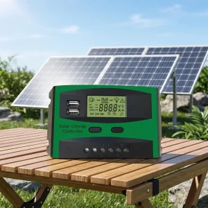 20A 12V 24V MPPT Solar Charge Controller with USB Port LCD Intelligent Panel PWM ROHS Certified
