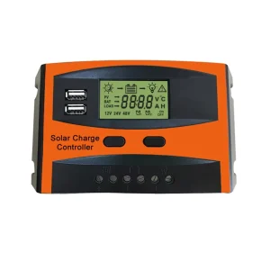20A 30A Solar Charge Controller 12V 24V PWM with USB Port LCD Display for Panel Battery