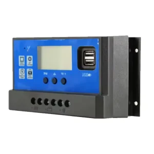 20A PWM Solar Charge Controller 12V 24V Battery Regulator Solar Panel Controller LCD Display with Dual USB Port