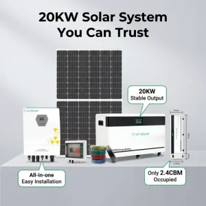 20KW Off-Grid Solar Power System Lithium Battery Energy Storage System for Home