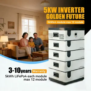 20KWH Stackable Lithium Battery 51.2V 400Ah SPS002 Full Safety Protection Solar Inverter for Off-Grid Household Backup