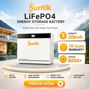 20Kwh Lithium Battery 10 Years Warranty 51.2V 400Ah 48V Solar Lifepo4 Batteries Home 50kwh Battery Energy Storage System