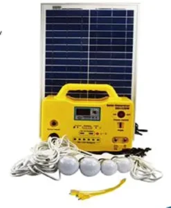 20W 12Ah 12V Mini Home Renewable Energy Solar Lighting Power System with PV Panel