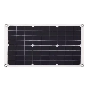 20W 18V Bendable Semi-flexible Monocrystalline Silicon Solar Charger for 12V Batteries in RV Boat Car Marine Use