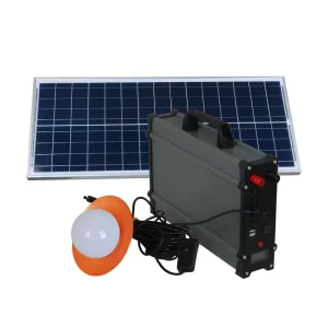 20W 30W 50W 100W Solar LED Light with Bulbs Off-Grid System Kit