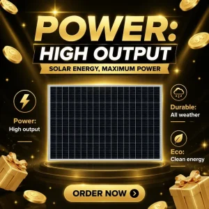 20W-720W Monocrystalline PERC Solar Panel 10BB Rigid Frame Energy Solution Various Power Options Residential Farm