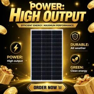 20W-720W Rigid Monocrystalline PERC Solar Panel 10BB High Efficiency Home Farm Rooftop Off-Grid