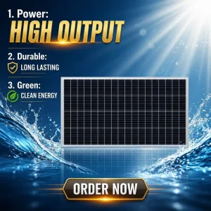 20W-720W Solar Panel Monocrystalline PERC 10BB Rigid Frame Multiple Wattage Options Off-Grid Rooftop Farm RV Home