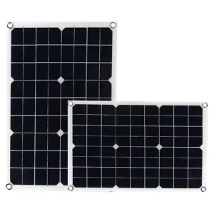 20W Bendable Semi-Flexible Solar Panel IP67 Waterproof >21.5% Efficiency 440x280mm 3mm Thick 12V Power Camping Fishing On-the-Go
