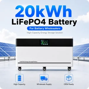 20kWh 51.2V 400Ah LiFePO4 Solar Battery 200A Floor Standing Home Energy Storage System