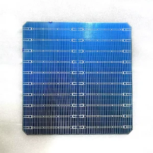 210mm PERC Solar Cell for Monocrystalline Solar Panels High Watt 23.2% Efficiency Dark Blue CE Certified