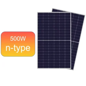 22.12% High Efficiency Double glass Mono Black 500w Solar Panel Residential Commercial Solar Power