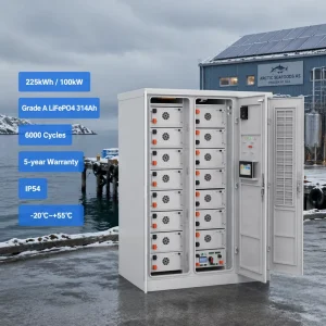 225kWh 215kWh LiFePO4 Battery 100kW Hybrid Inverter Industrial Commercial Energy Storage Solar Power System with Fire Extinguisher