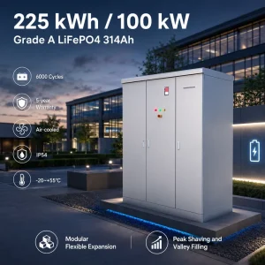 225kWh 241kWh BESS 100kW 125kW Industrial Air-Cooled ESS Cabinet LiFePO4 Battery for Mining and Construction Site Power