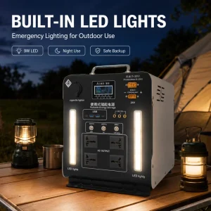 2300W Pure Sine Wave Portable Power Station with LED Light USB DC Output and Multi Protection for Mining Site Emergency