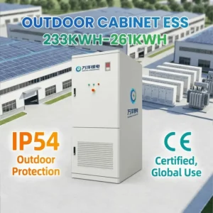 233KWh High Voltage Lifepo4 Battery Energy Storage Cabinet 241KWh 261KWh Industrial Solar Power Storage System