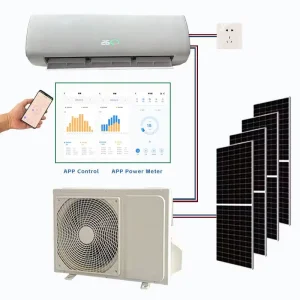 24000 BTU Solar Powered Hybrid Air Conditioner for School Office High EER DC Solar AC Kit Solar Panel Bracket CE Certified