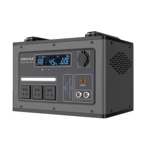 2400W LiFePO4 Portable Station Solar Generator Flashlight Waterproof Pure Sine Wave Jump Starter Fast Charge Air Compressor 220V