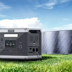 2400W Power Station with 200W Solar Panels Foldable Solar Panel Portable Power Station with Trailer