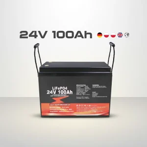 24V 100Ah Liquid Rechargeable Battery for Home Energy Storage with LiFePO4 Cathode 6000 Cycles