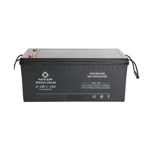 24V 200Ah Lead Crystal Solar Battery, 12V 200Ah