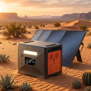 2500W 2304Wh LiFePO4 Portable Station Solar Generator 400W Foldable Solar Panel Kit MPPT Controller Flashlight Camping RV Car